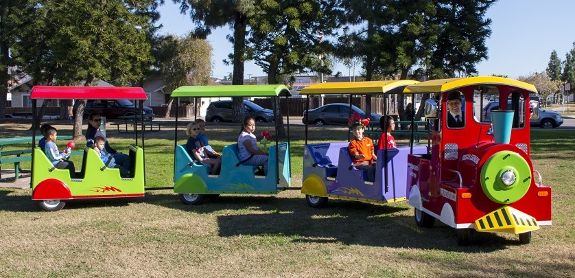 orange county trackless train